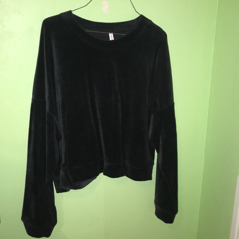 Velvet crop top
